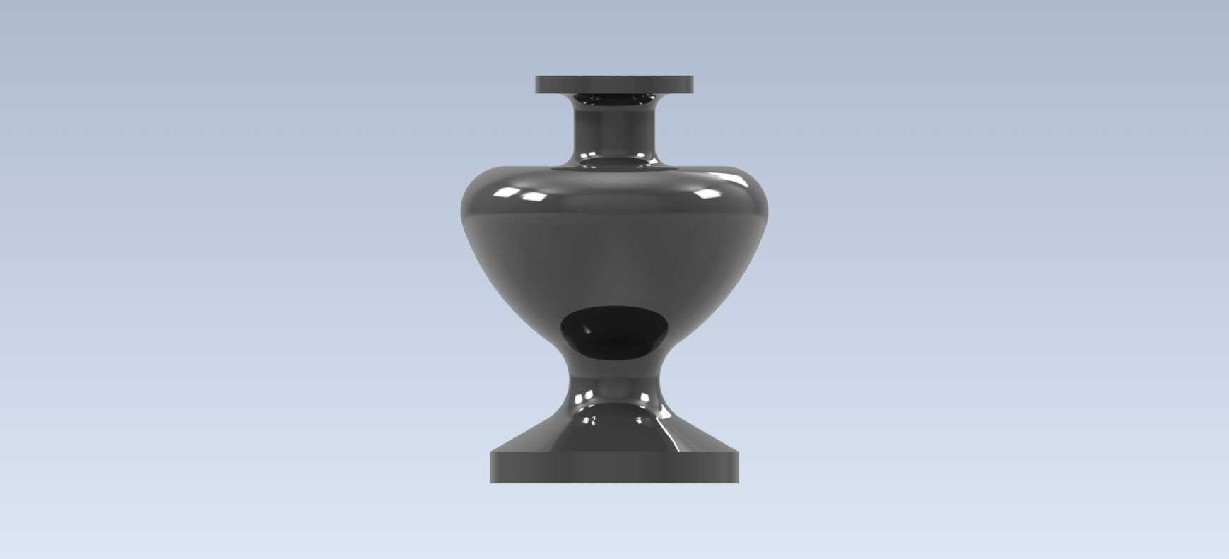 Studycadcam 2D 到 3D CAD 练习 626/Vase/ Florero/ /Autodesk Inventor Pro
