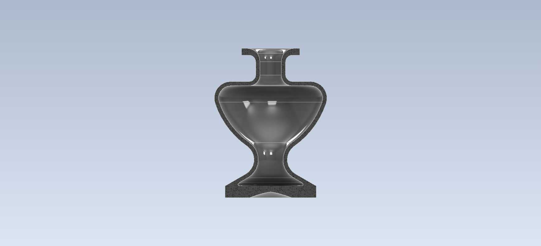 Studycadcam 2D 到 3D CAD 练习 626/Vase/ Florero/ /Autodesk Inventor Pro