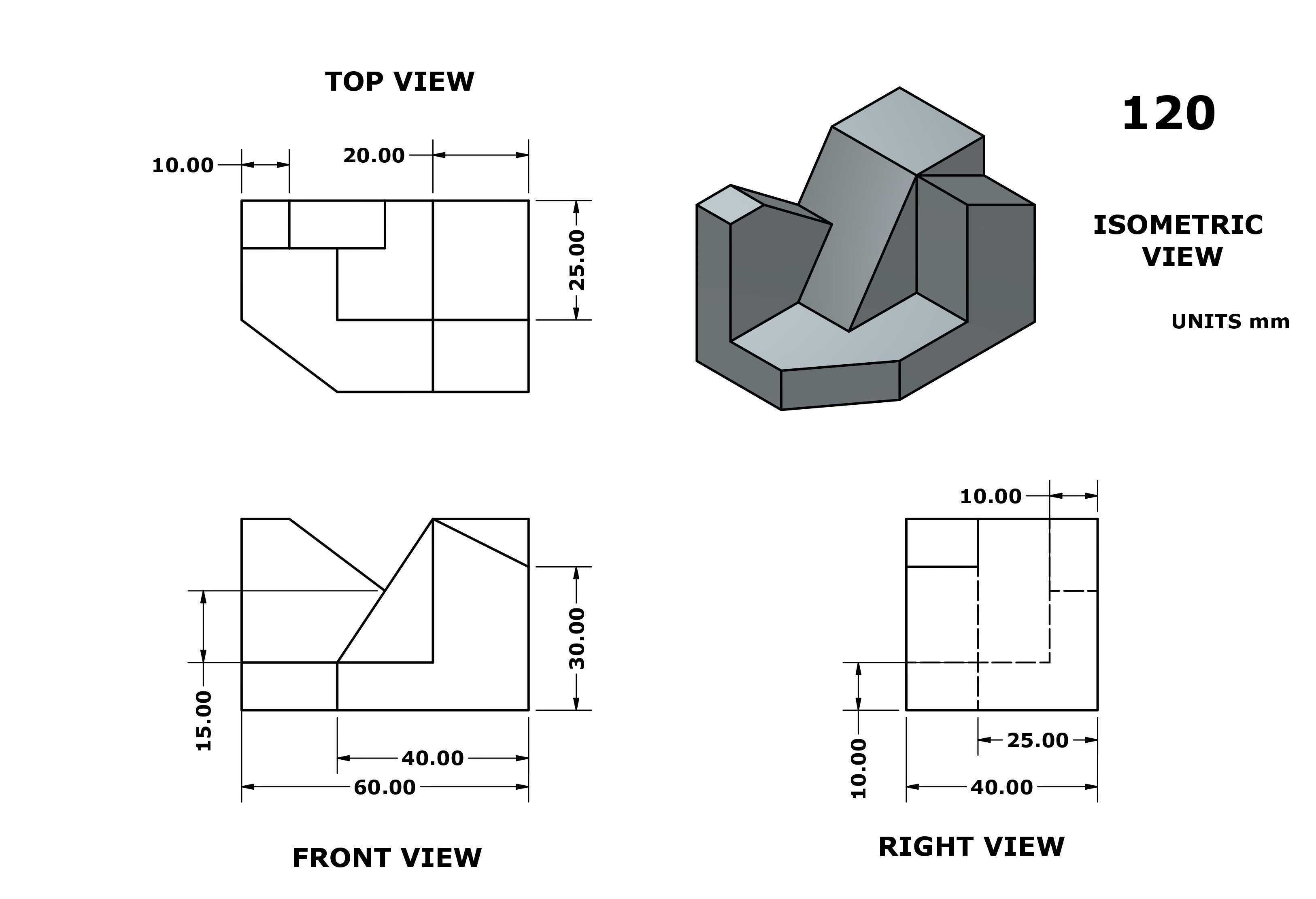 3D CAD 基本练习 120/Autodesk Inventor Pro