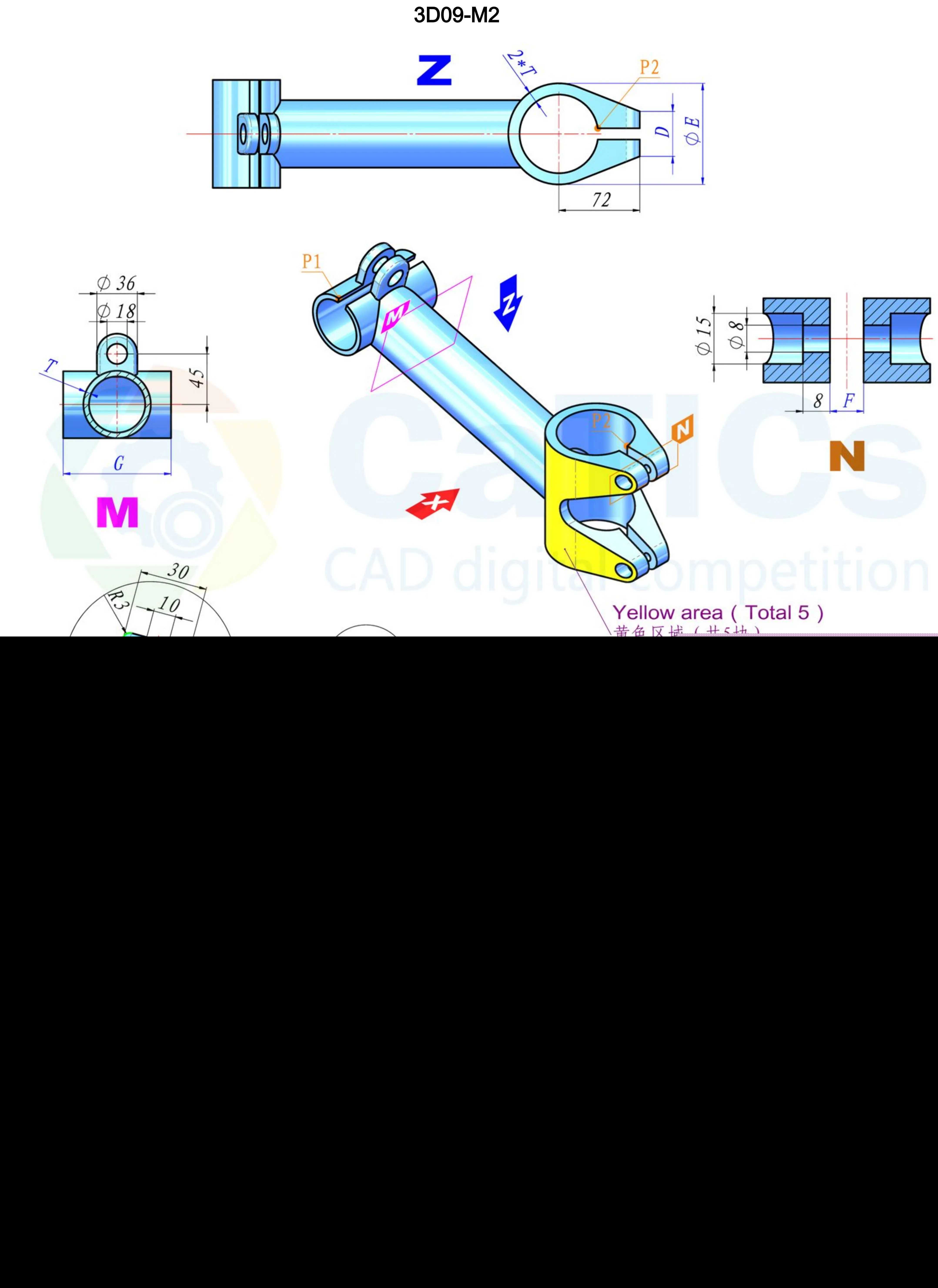 3D CAD ������ϰ / CATICS 3D09-M02/ Autodesk Inventor Pro