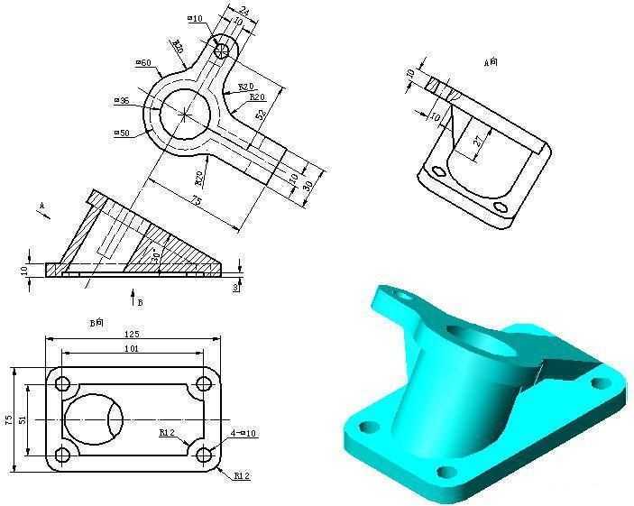 3D CAD 基础练习/Autodesk Inventor Pro