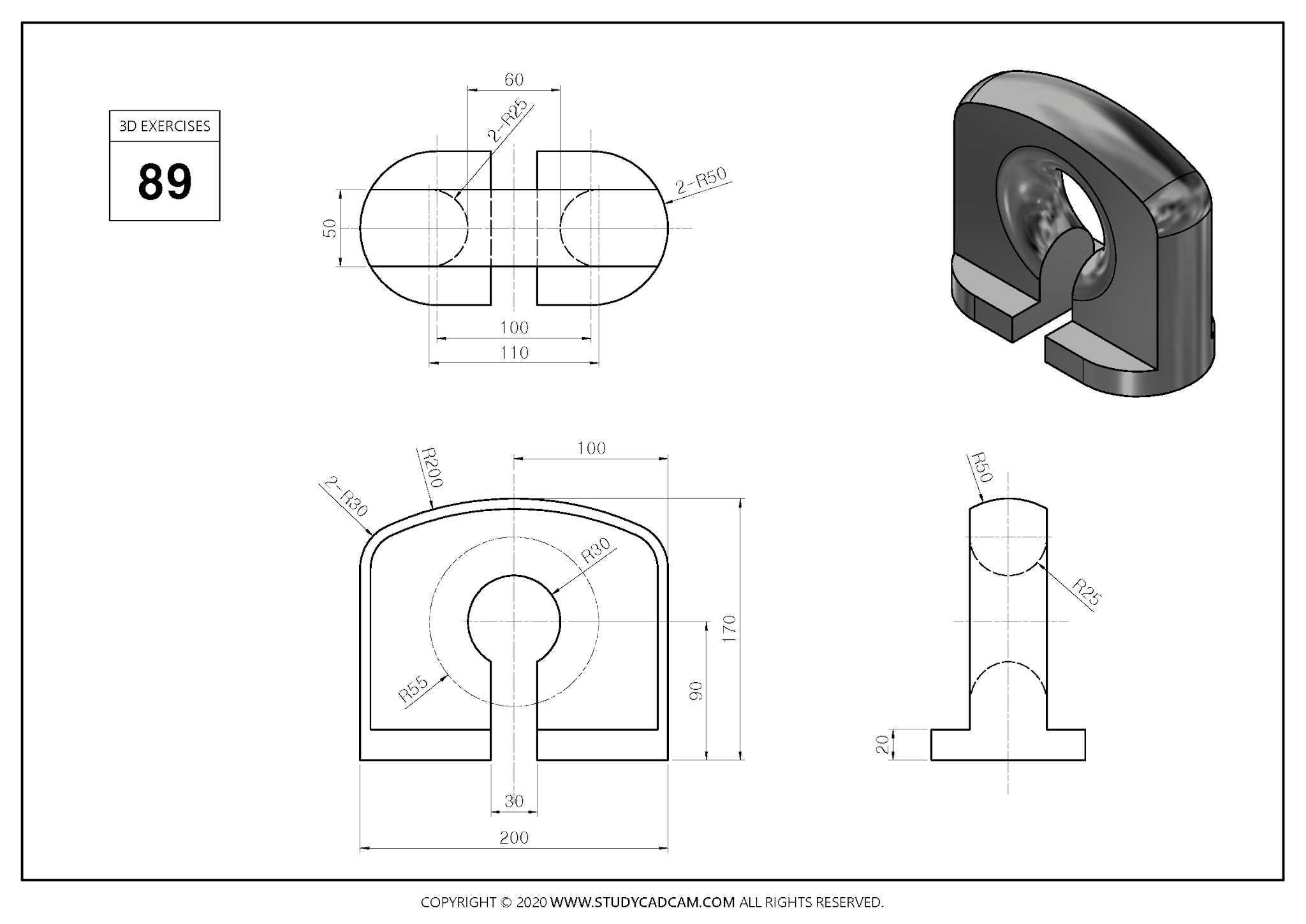 Studycadcam 3D CAD ��ϰ 89 Autodesk Inventor Pro