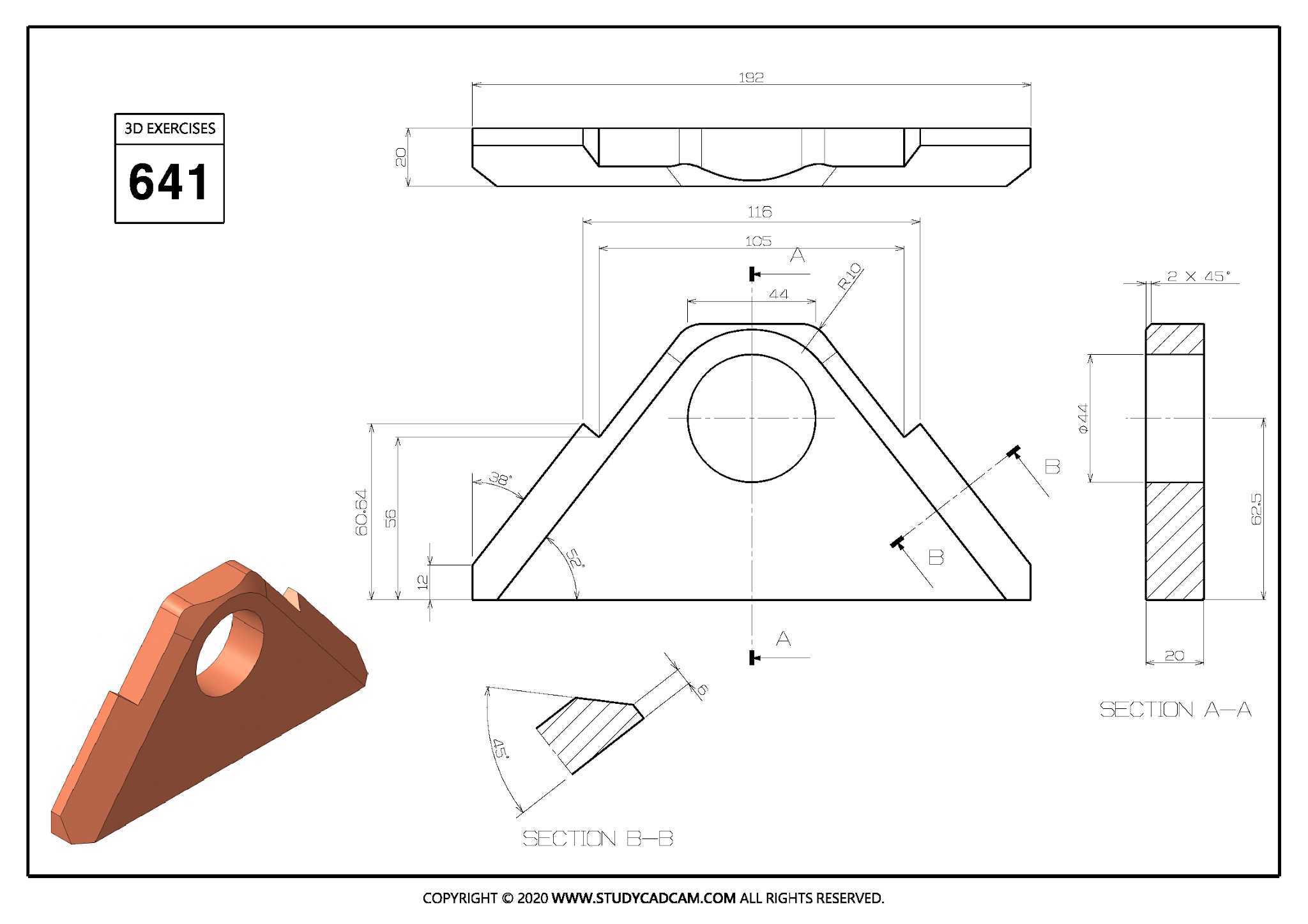 Studycadcam 3D CAD ��ϰ 641/Autodesk Inventor Pro