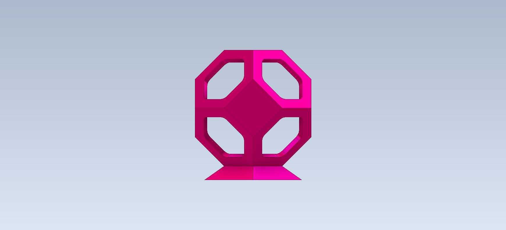 3D CAD 基础练习 / CATICS 3D13-H04/ 几何形状/ Cuerpos Geométricos/ Autodesk Inventor Pro