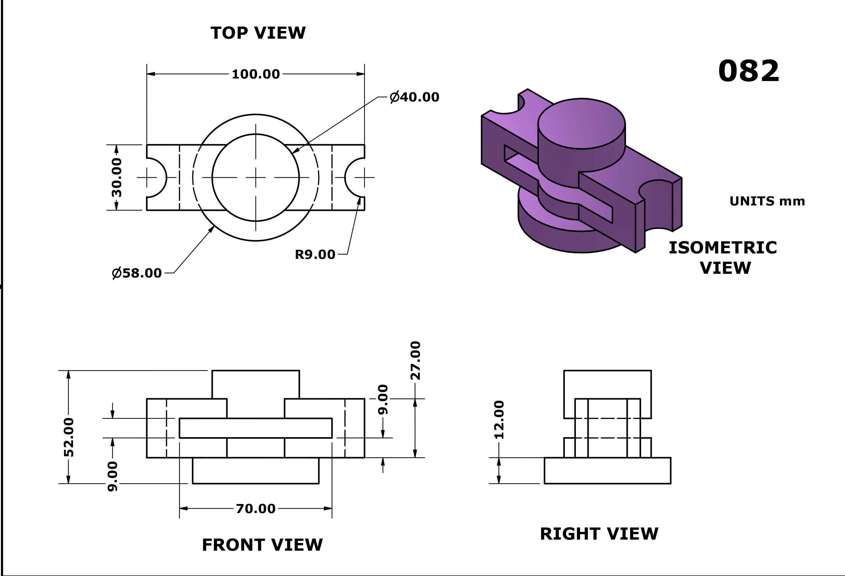 3D CAD 基本练习 082/Autodesk Inventor Pro
