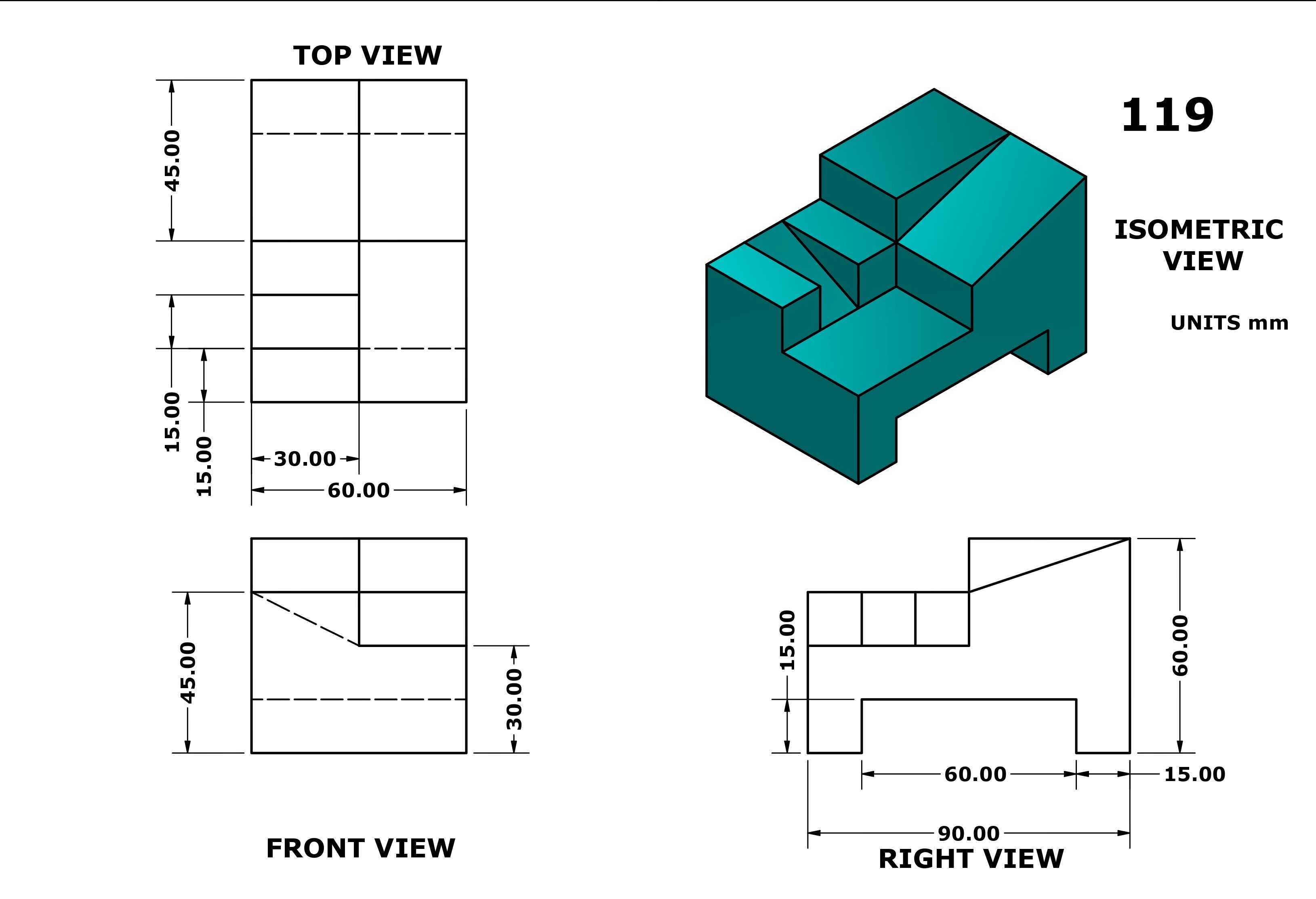 3D CAD 基本练习 119/Autodesk Inventor Pro