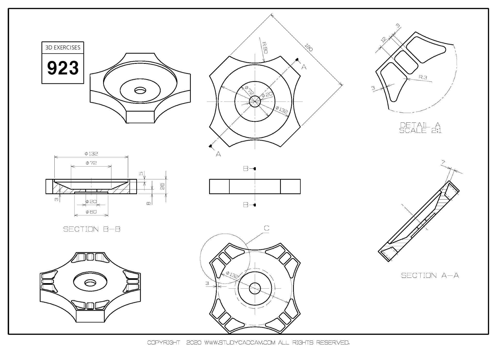 Studycadcam 3D CAD ��ϰ 923/Autodesk Inventor Pro
