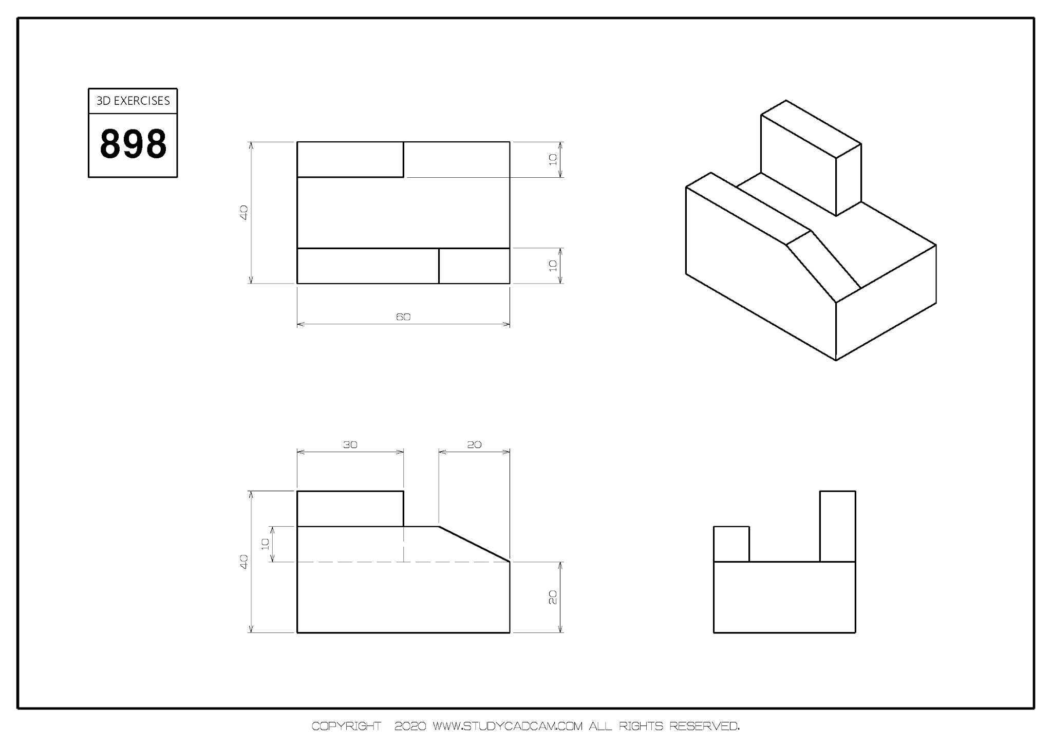 Studycadcam 3D CAD ��ϰ 898/Autodesk Inventor Pro