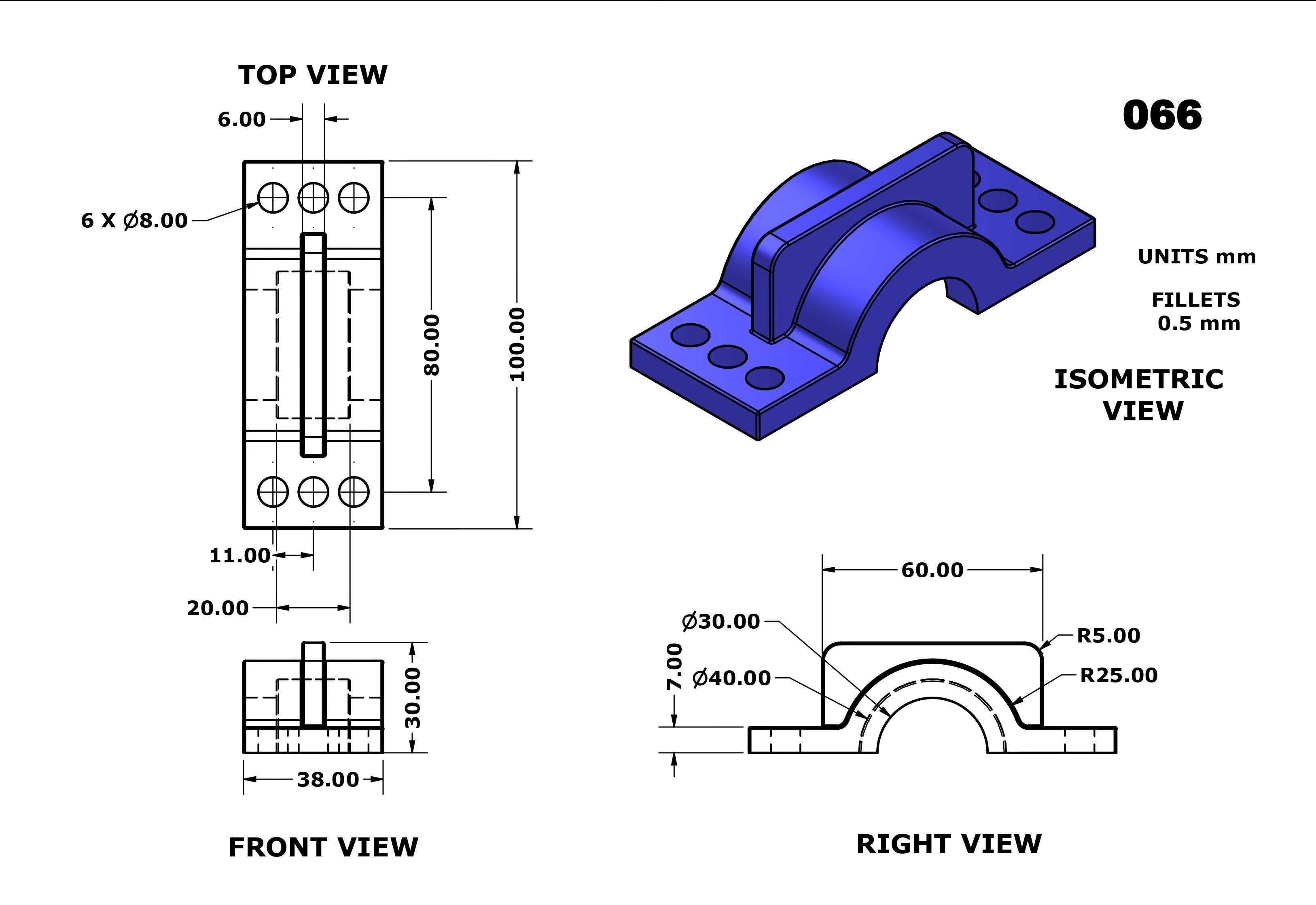 3D CAD 基础练习 066/Autodesk Inventor Pro