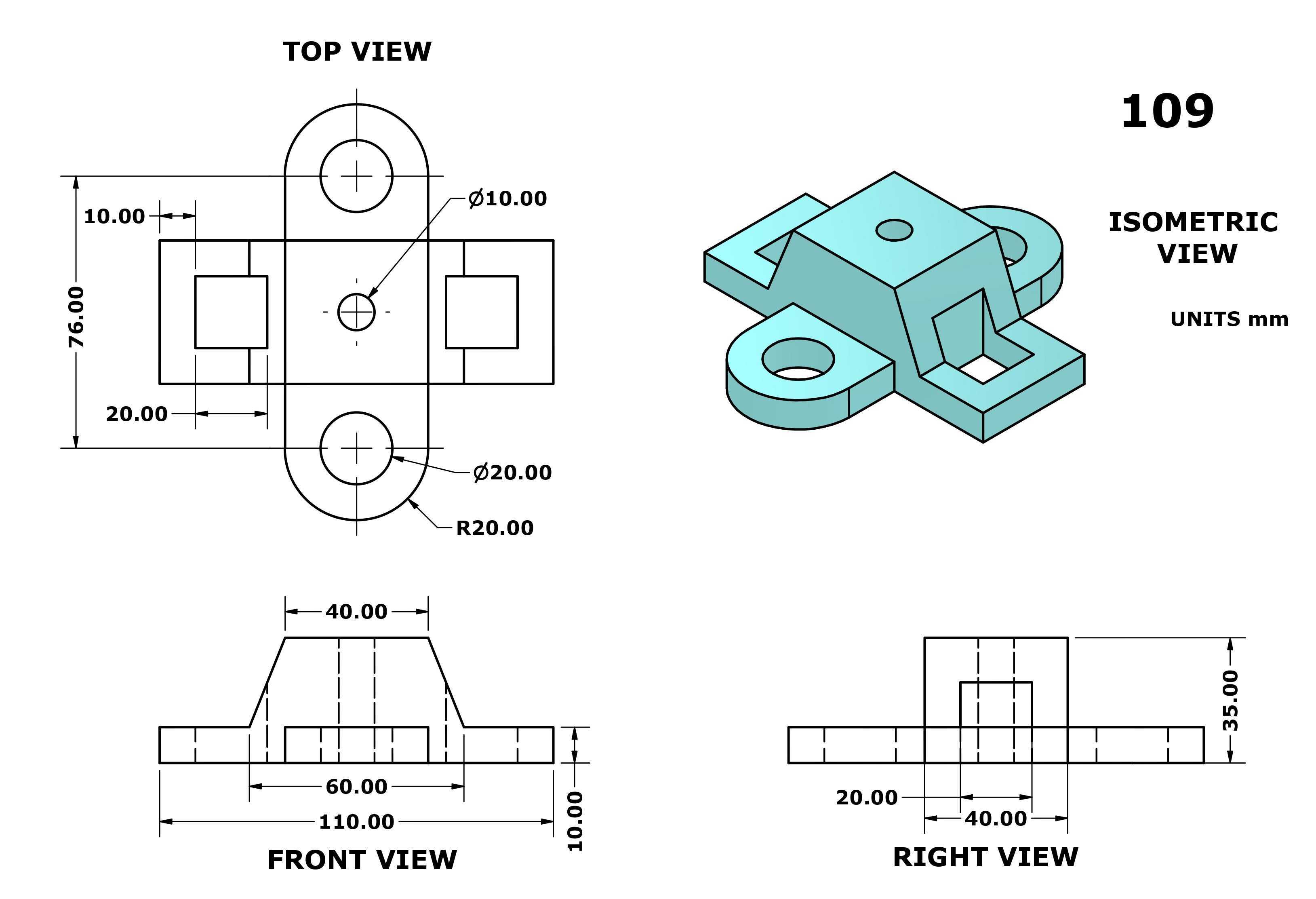 3D CAD 基本练习 109/Autodesk Inventor Pro