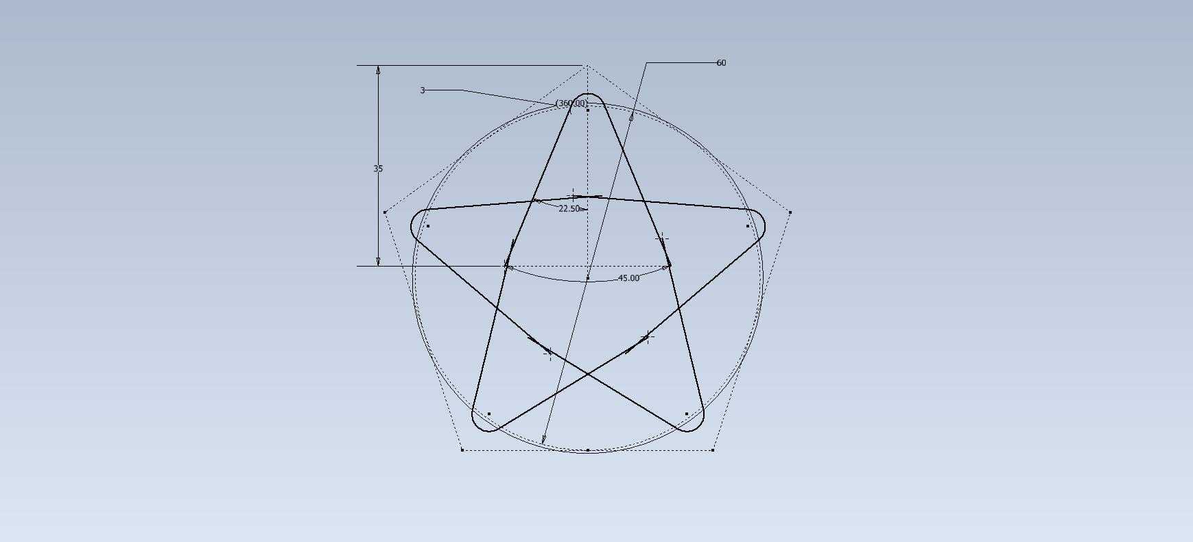 3D CAD 基础练习/ STAR/ Estrella/ Autodesk Inventor Pro