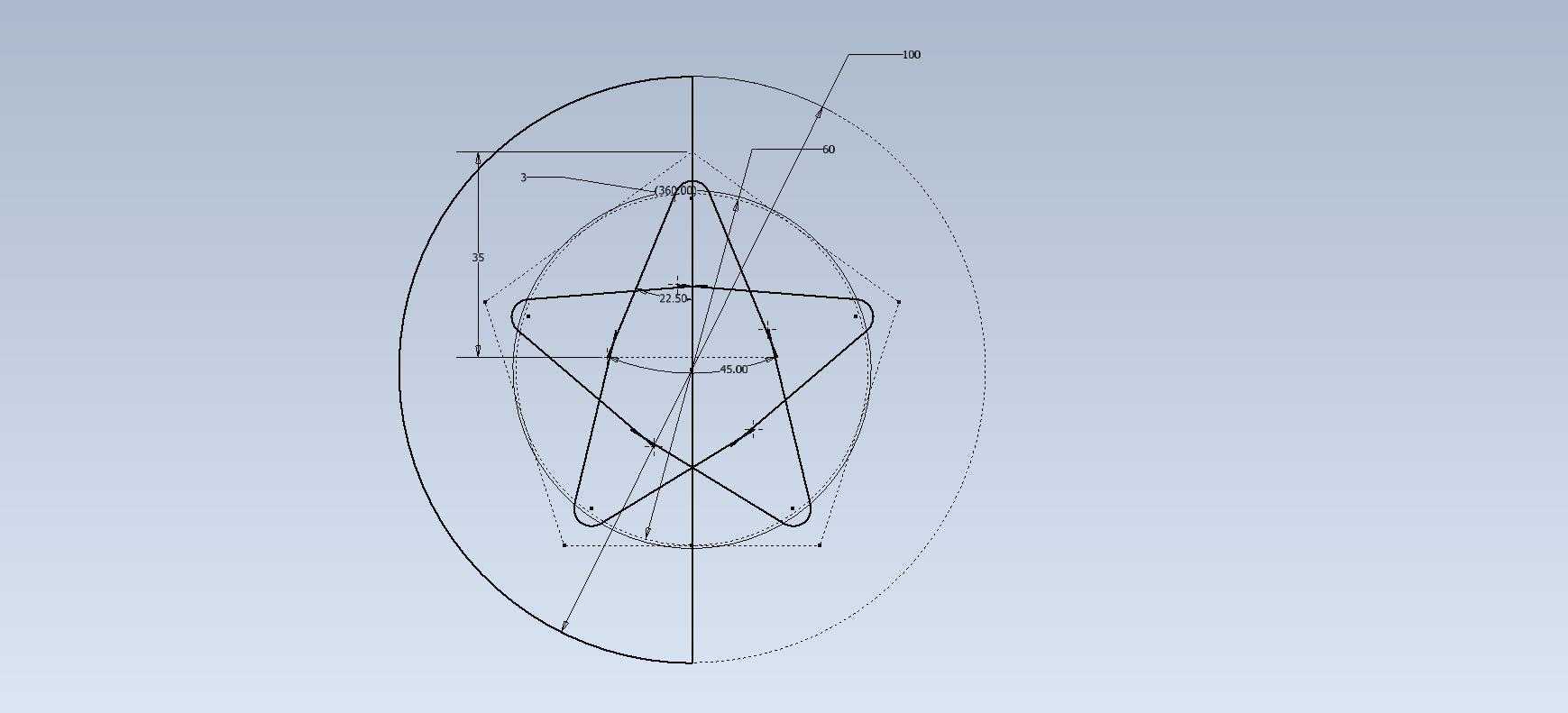 3D CAD 基础练习/ STAR/ Estrella/ Autodesk Inventor Pro