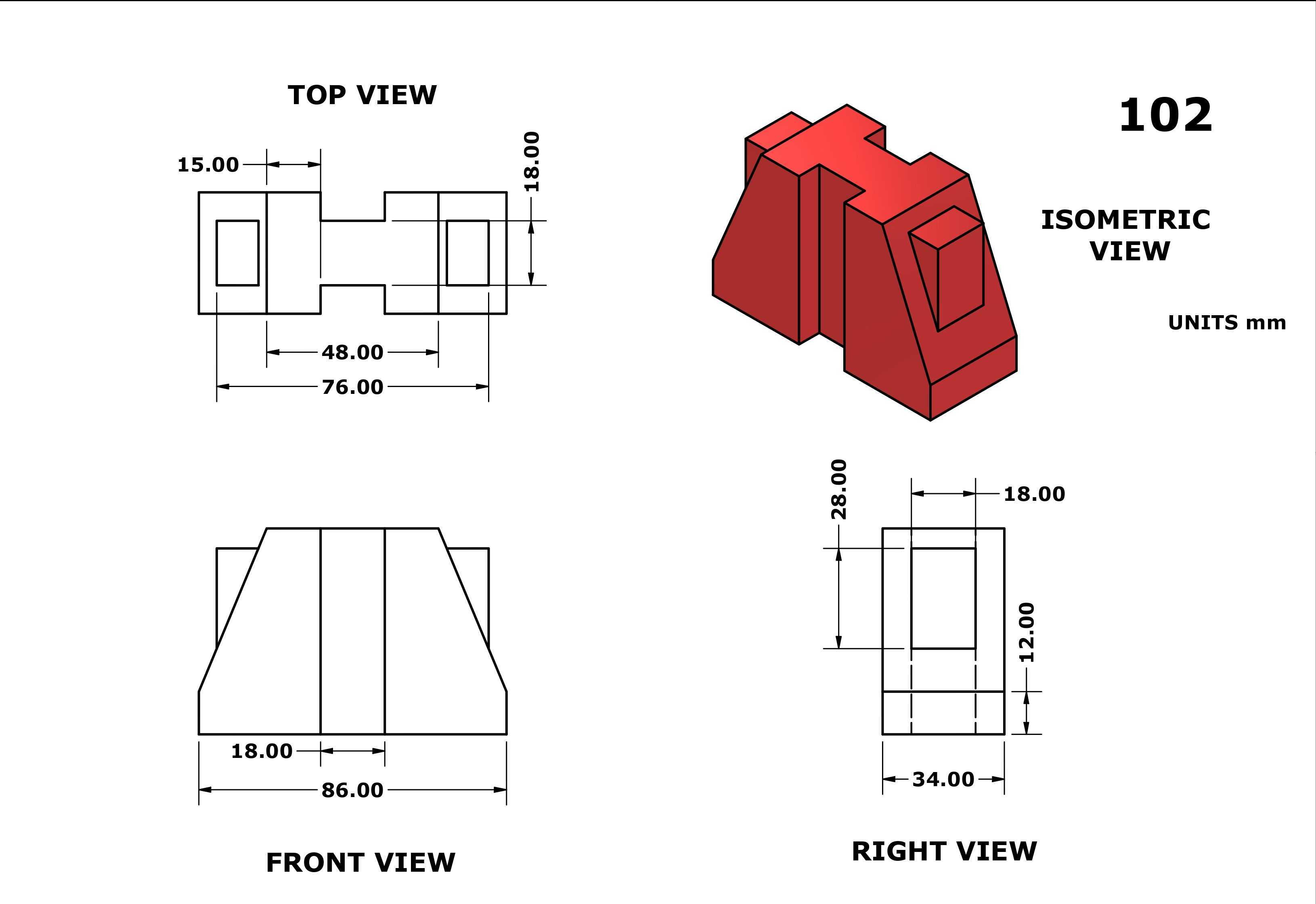 3D CAD 基本练习 102/Autodesk Inventor Pro