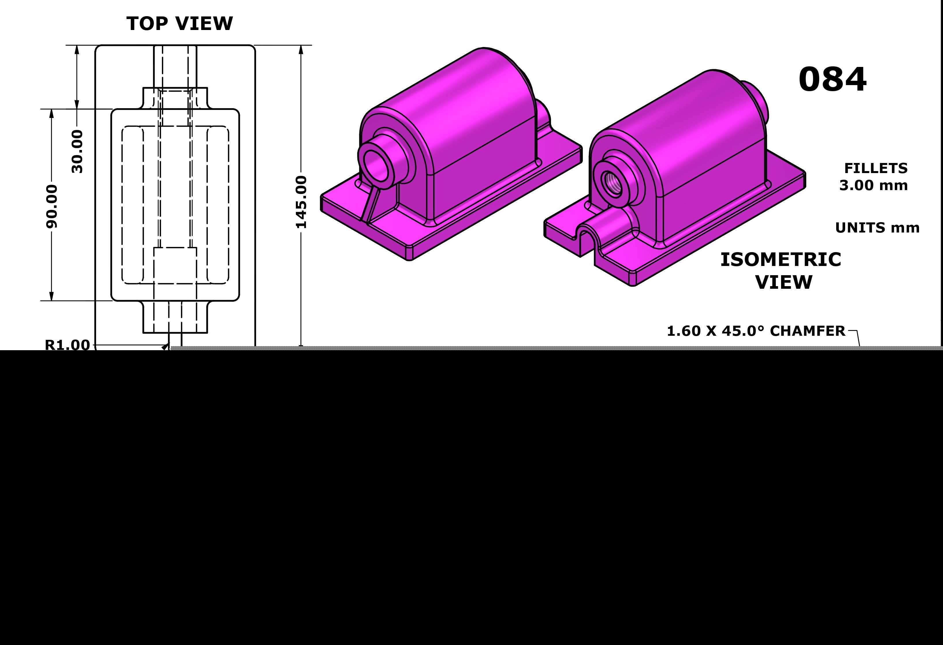 3D CAD 基本练习 084/Autodesk Inventor Pro