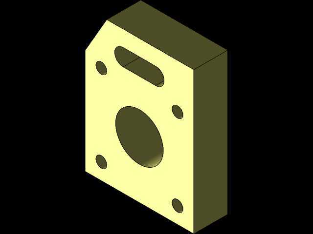 Studycadcam 3D CAD 练习 930/Spacer/Espaciador/Autodesk Inventor Pro