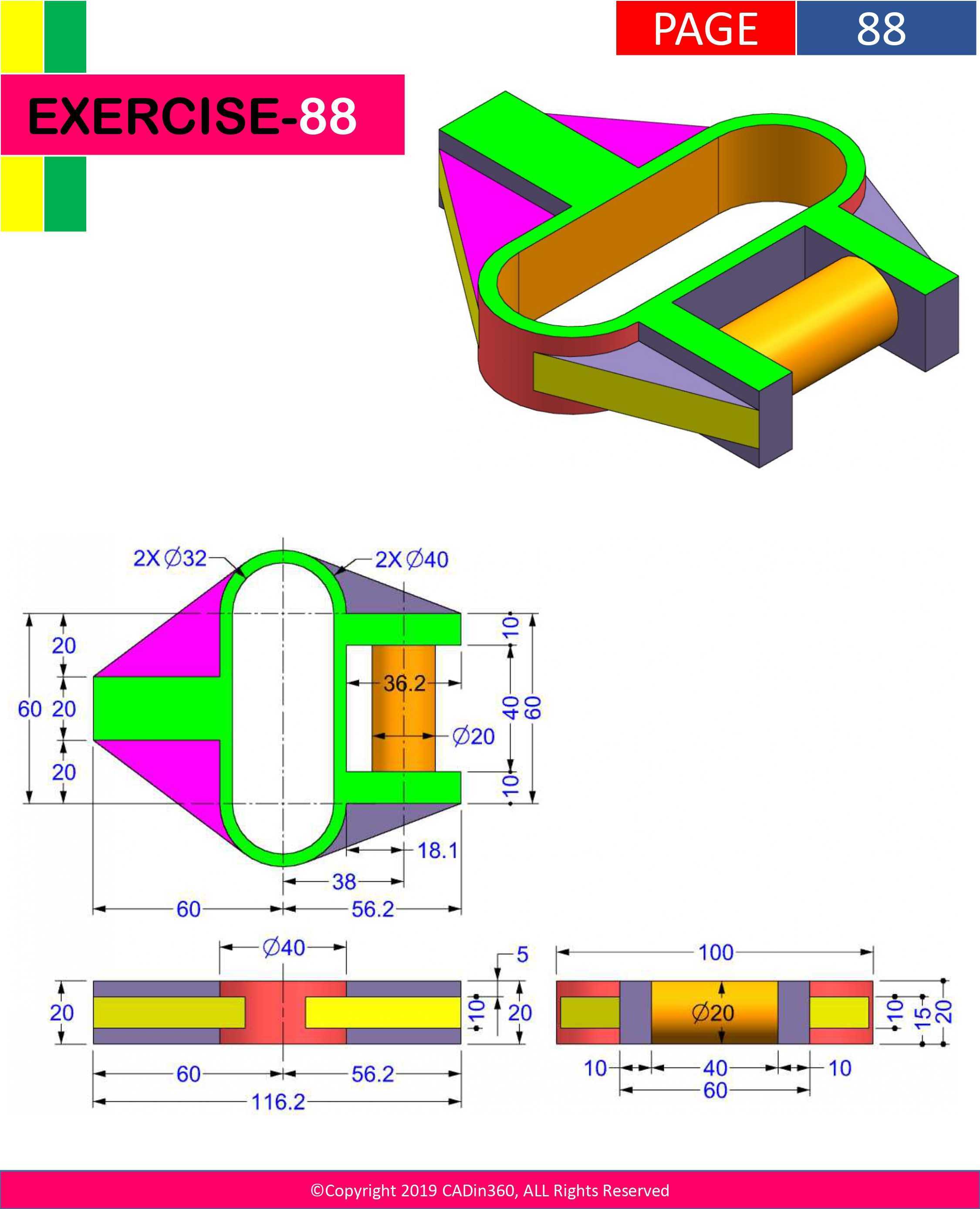 3D CAD 基础练习/133/Autodesk Inventor Pro