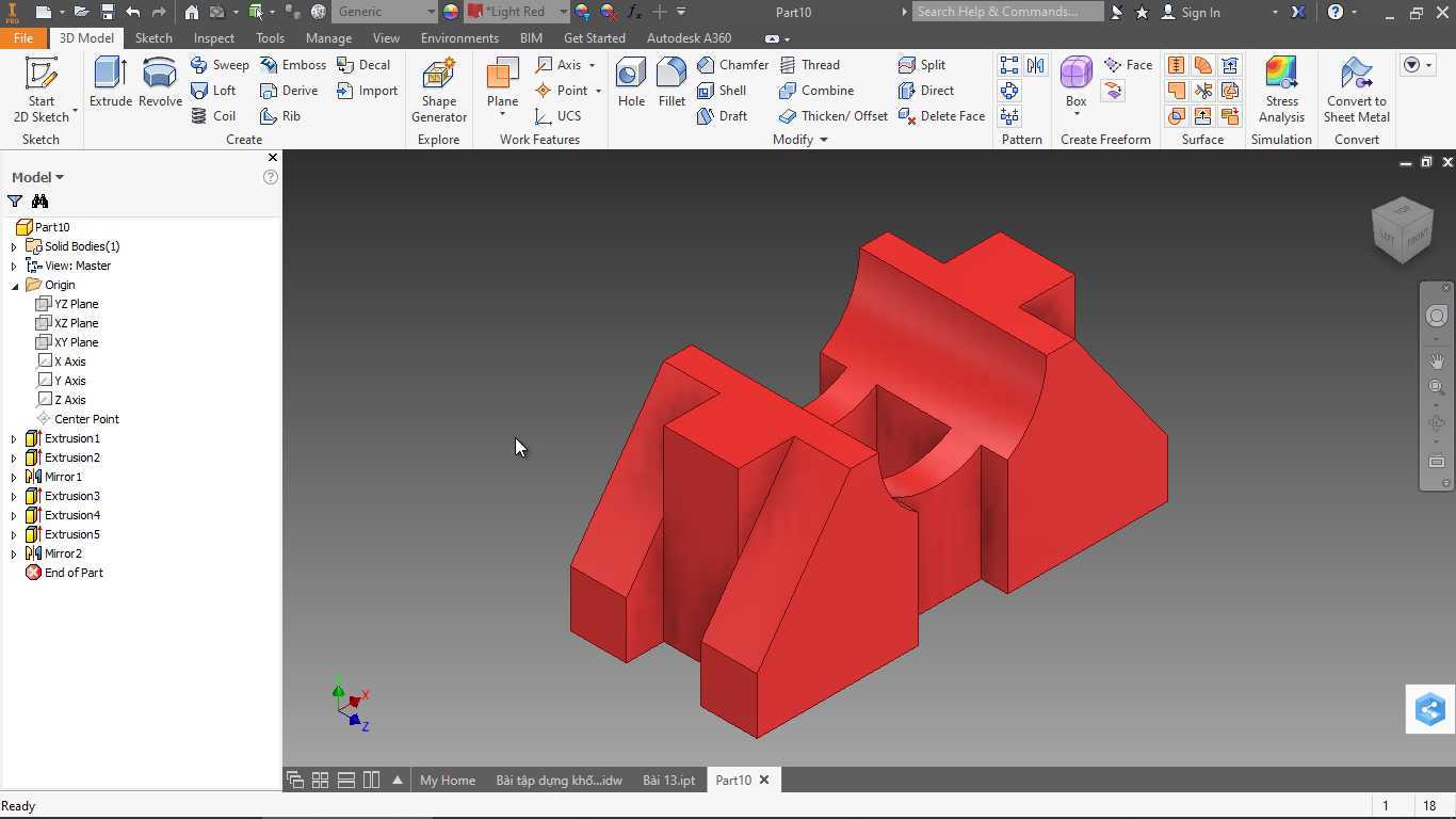 Autodesk Inventor 零件 - 模型 13