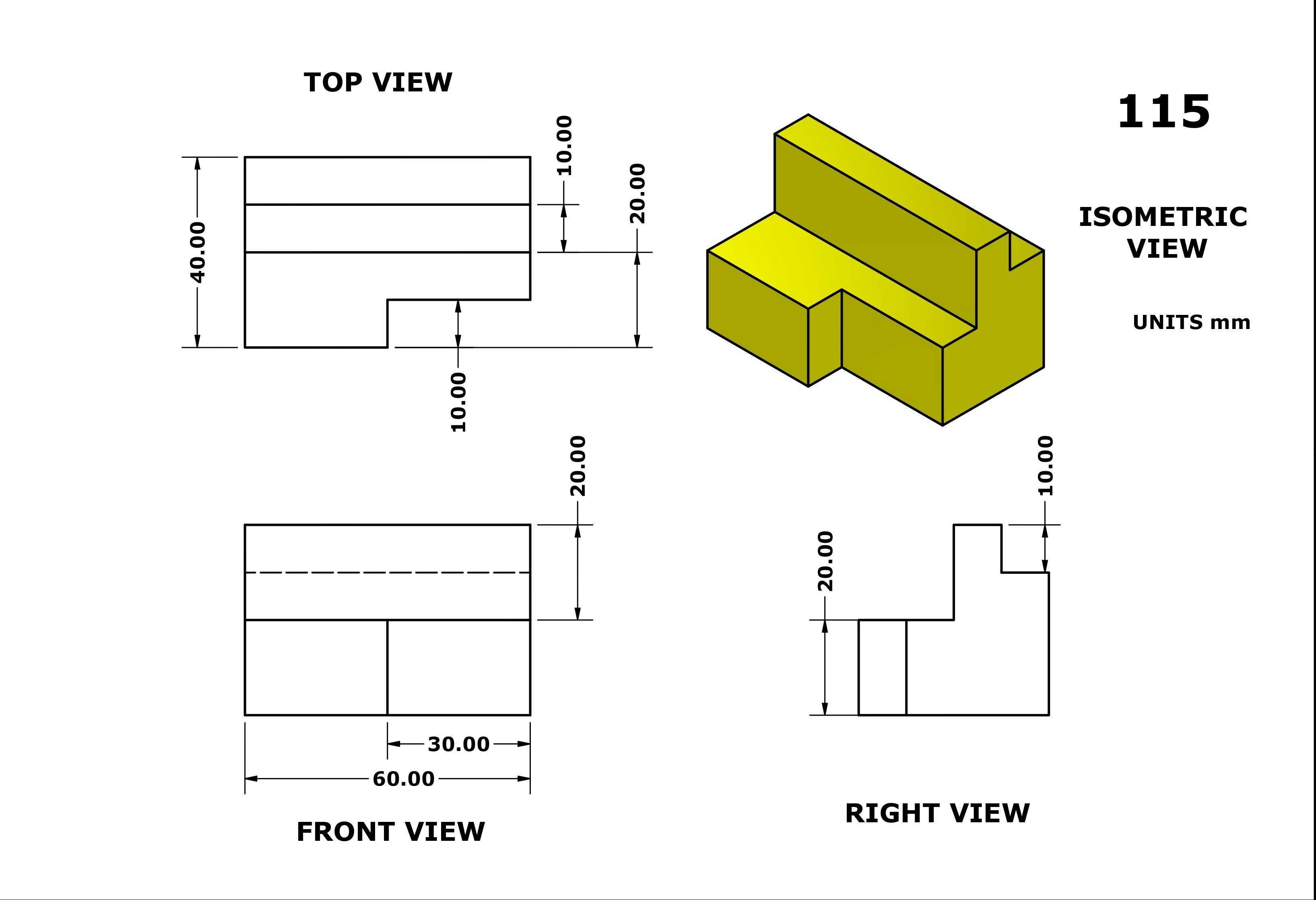 3D CAD 基本练习 115/Autodesk Inventor Pro