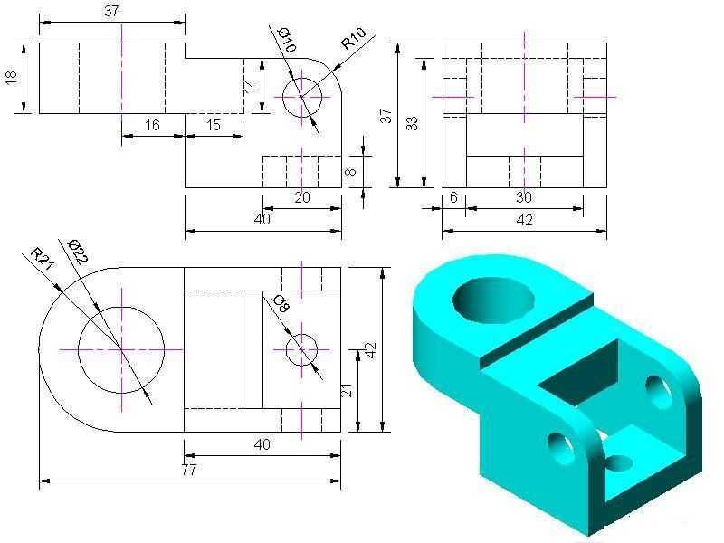 3D CAD 基础练习/Autodesk Inventor Pro