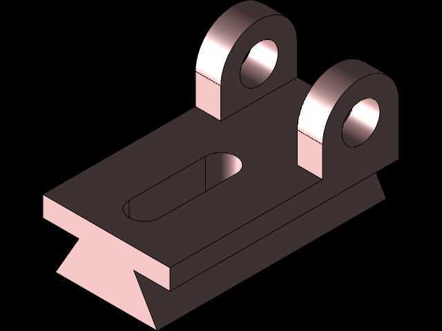3D CAD 基础练习 008/Autodesk Inventor Pro