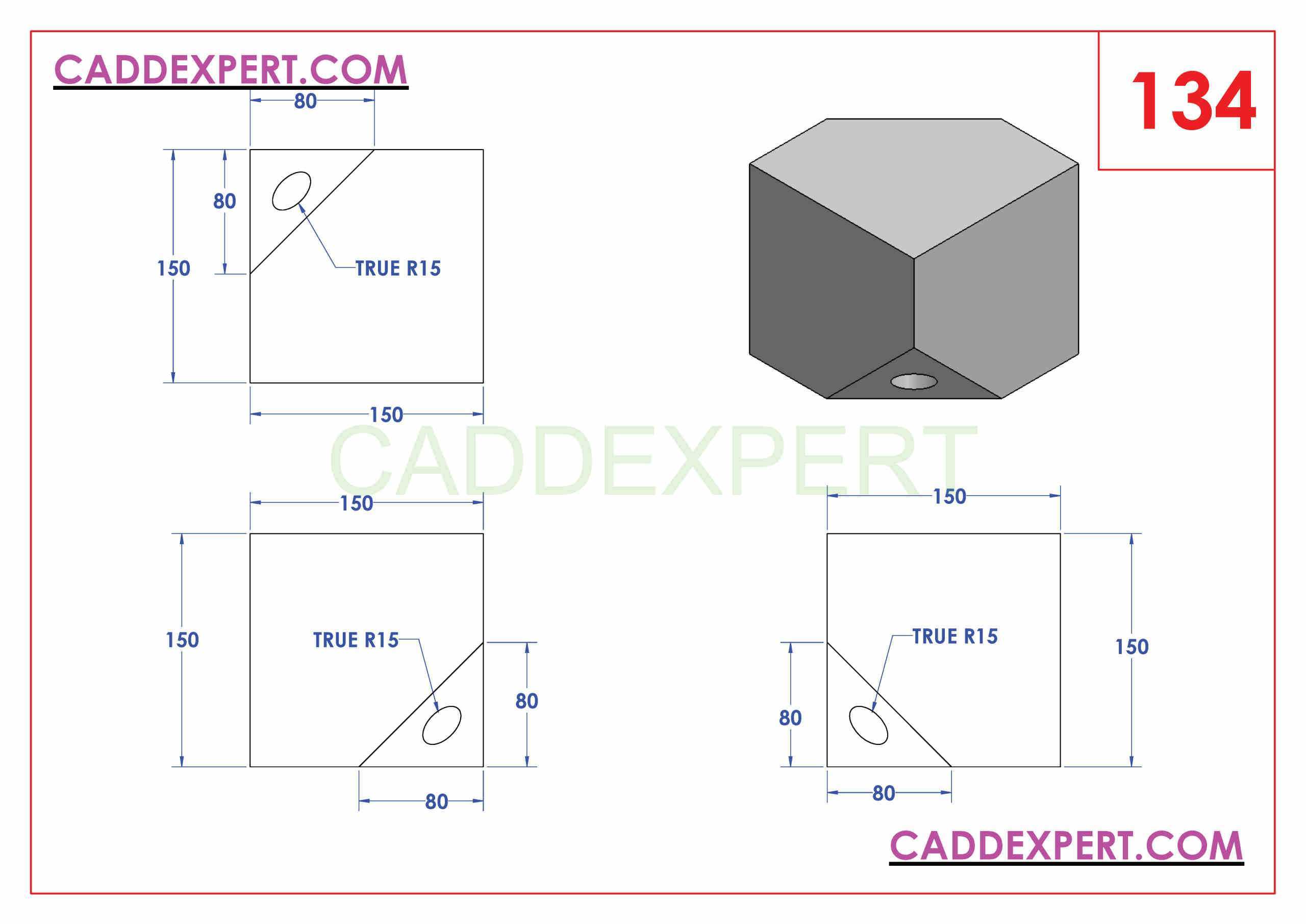 3D CAD 基本练习/134/Autodesk Inventor Pro