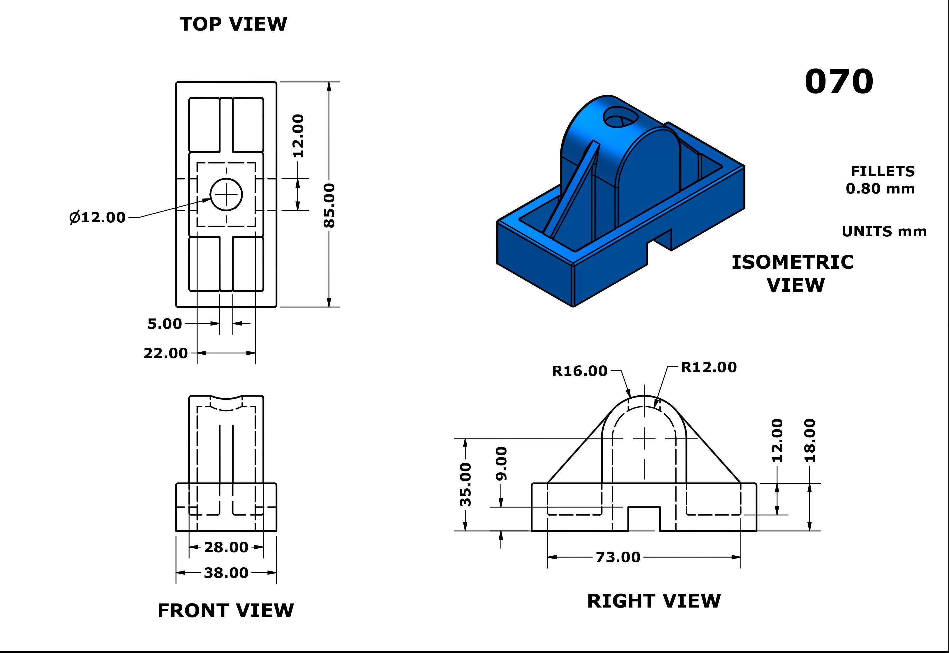 3D CAD 基本练习 070/Autodesk Inventor Pro