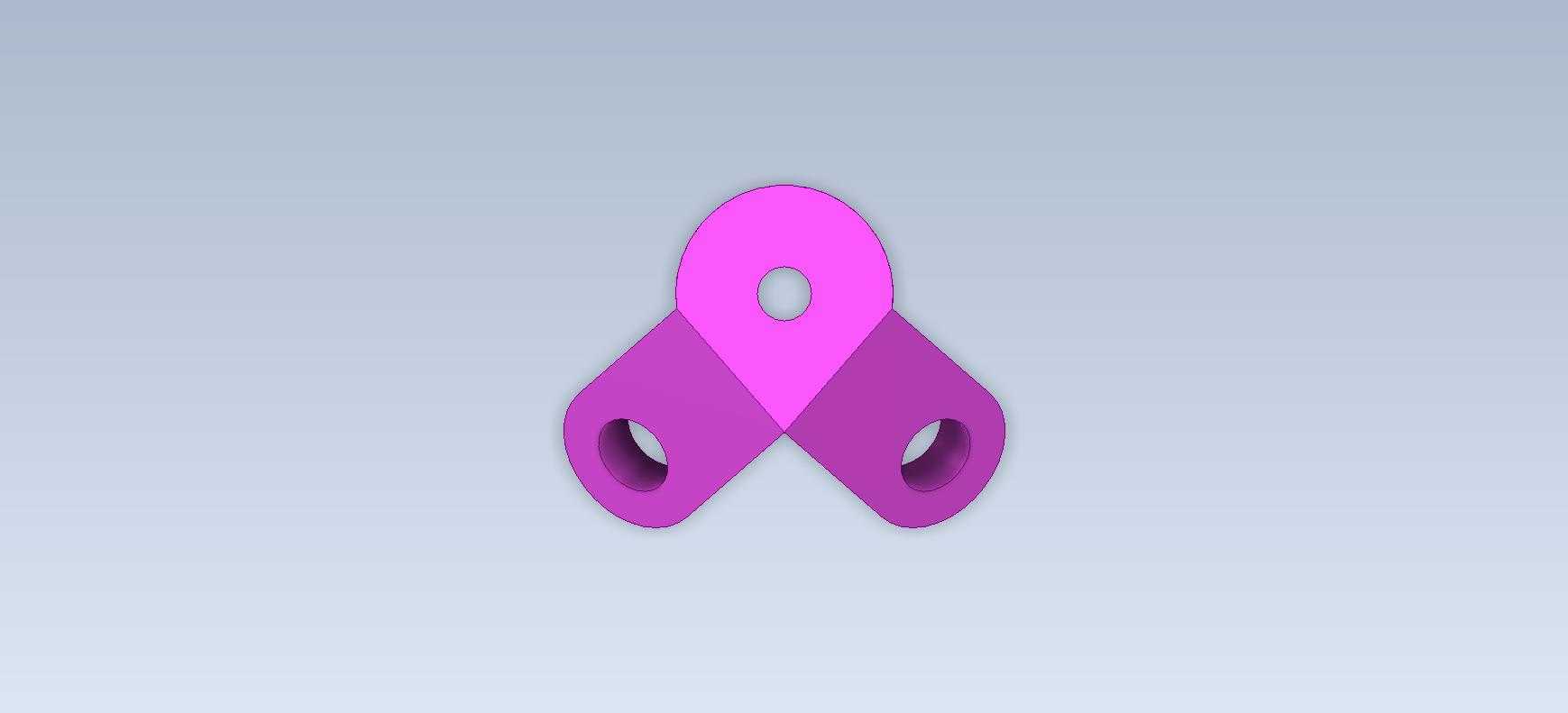 3D CAD 基础练习/双角支架/Soporte de Angulo Doble/ Autodesk Inventor Pro