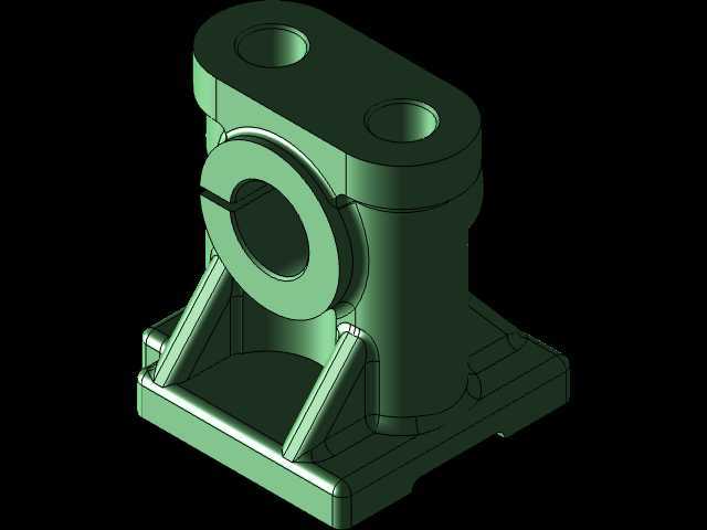 3D CAD 基本练习/摇臂轴座/Asiento de Eje de Balancín/Autodesk Inventor Pro