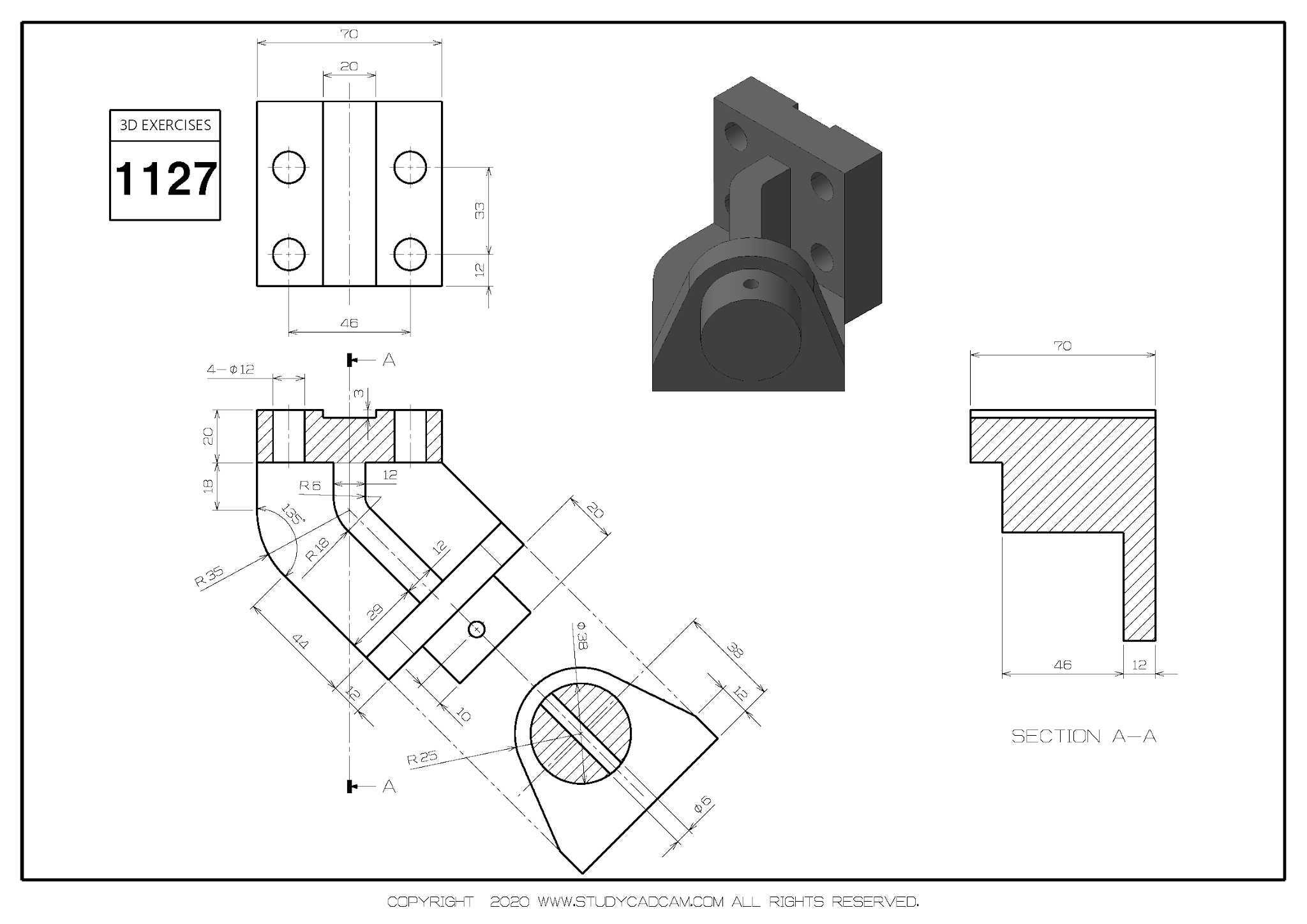 Studycadcam 3D CAD ��ϰ 1127/Autodesk Inventor Pro