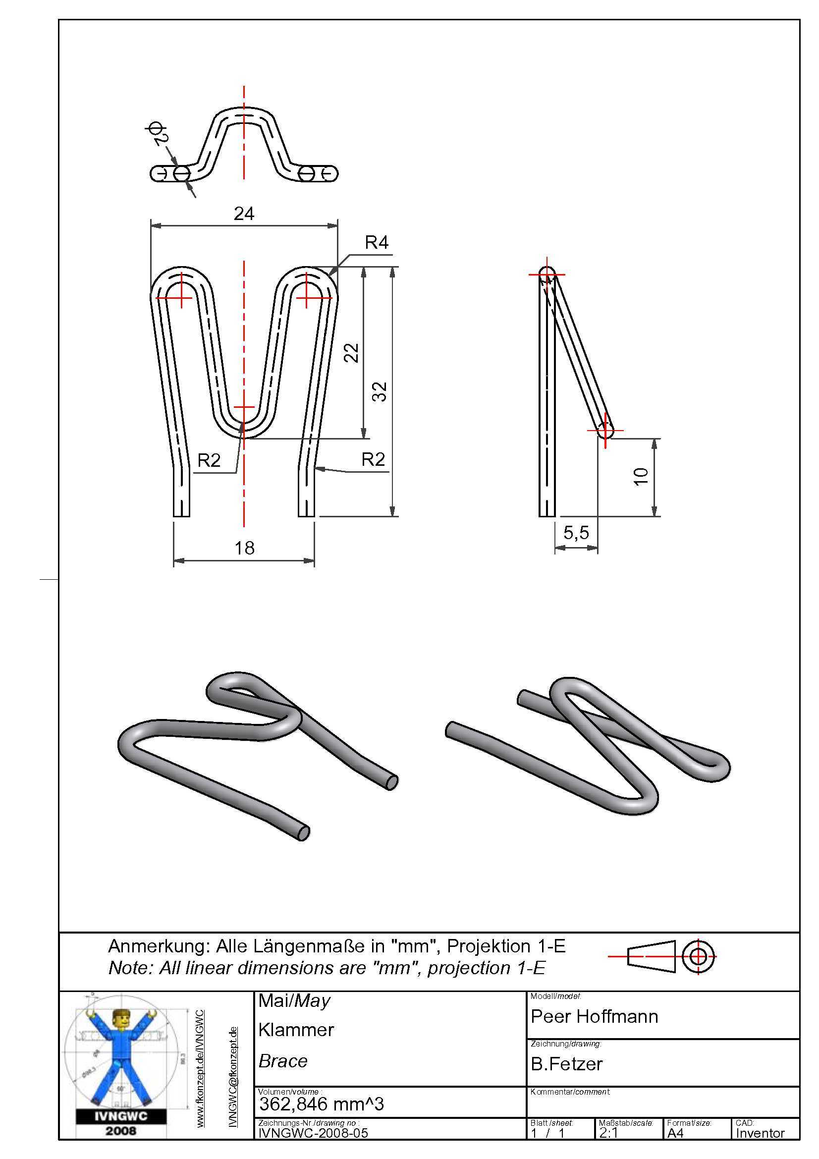 3D CAD 基础练习/ IVNGWC 2008_05/ Autodesk Inventor Pro