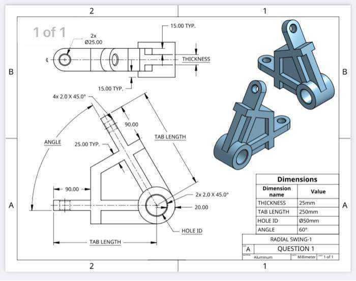 3D CAD 基本练习/径向摆动/Autodesk Inventor Pro