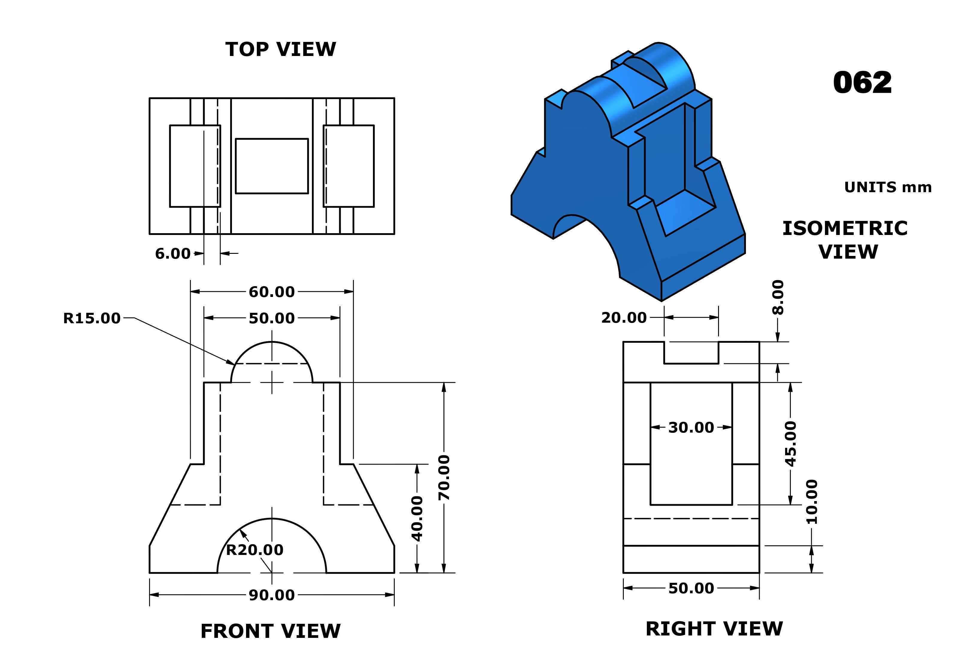 3D CAD 基础练习 062/Autodesk Inventor Pro