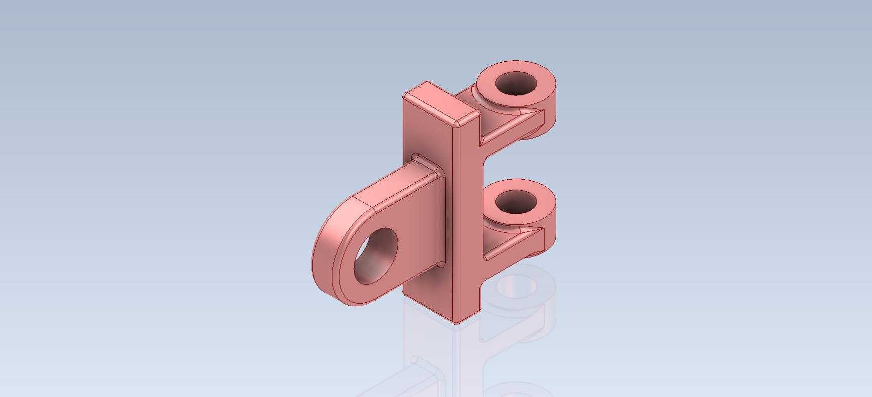 3D CAD基础练习/转向支架,摇杆导轨,T型杆架/Autodesk Inventor Pro