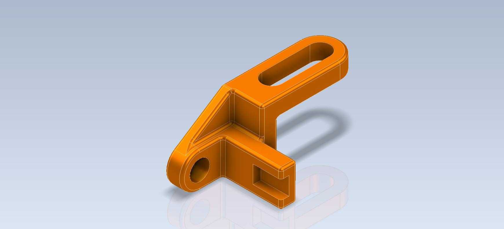 3D CAD基础练习/转向支架,摇杆导轨,T型杆架/Autodesk Inventor Pro