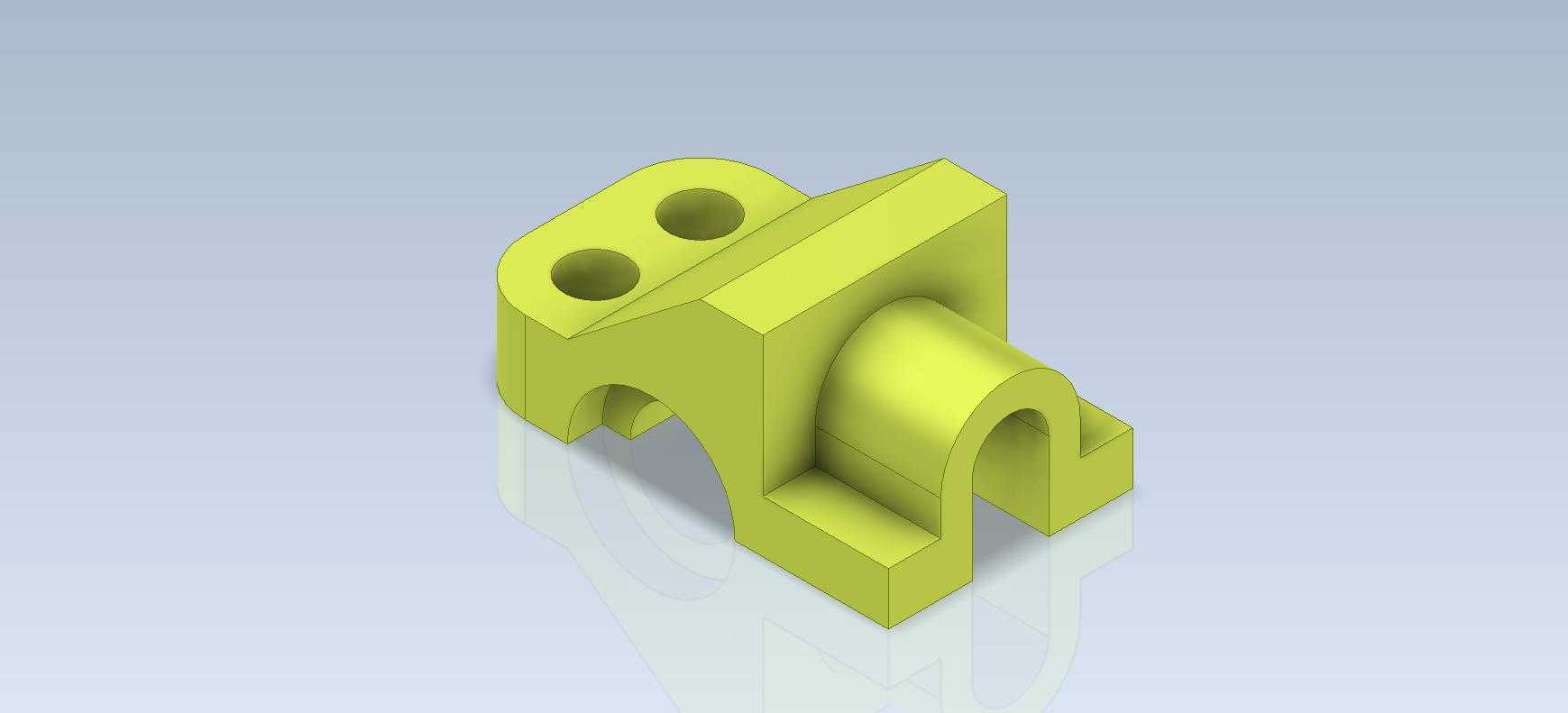 3D CAD基础练习/转向支架,摇杆导轨,T型杆架/Autodesk Inventor Pro