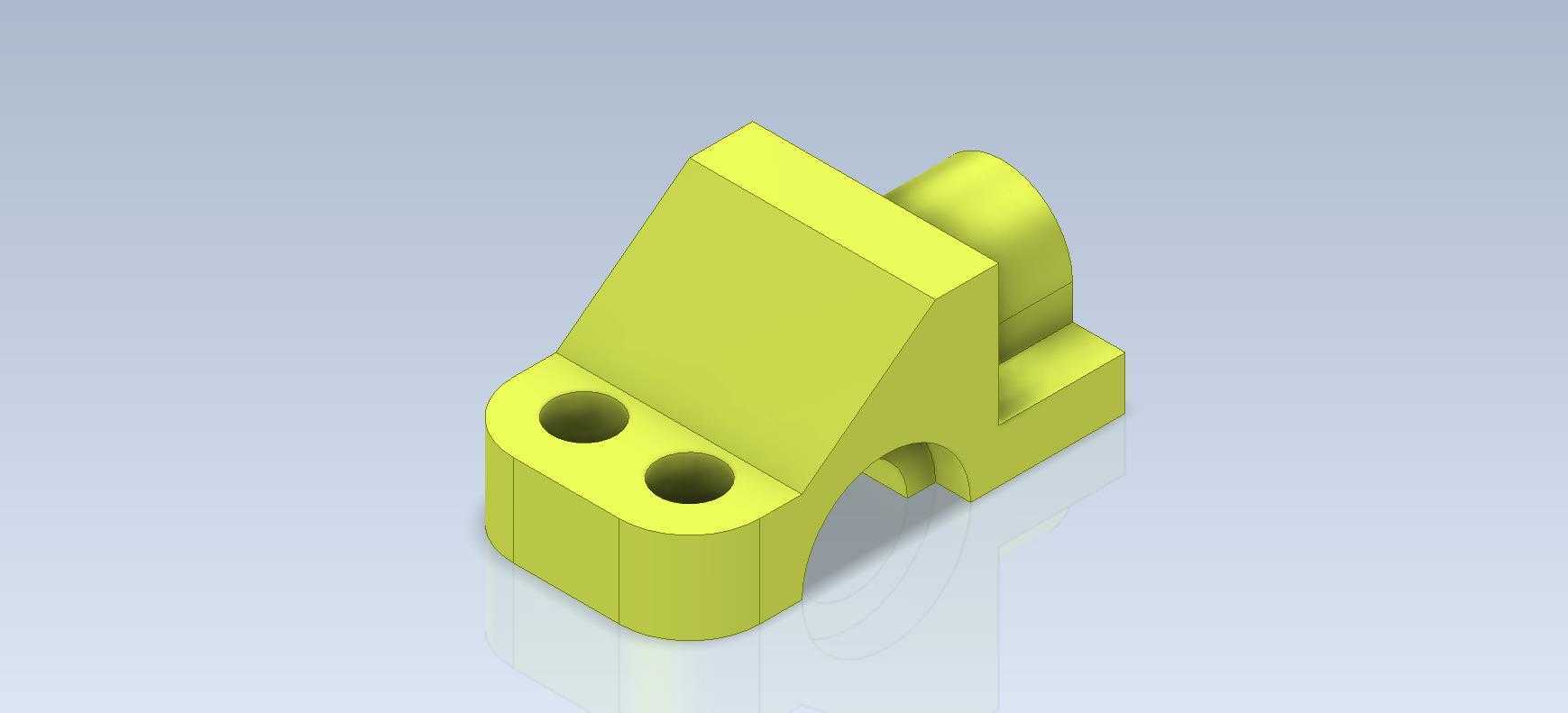 3D CAD基础练习/转向支架,摇杆导轨,T型杆架/Autodesk Inventor Pro