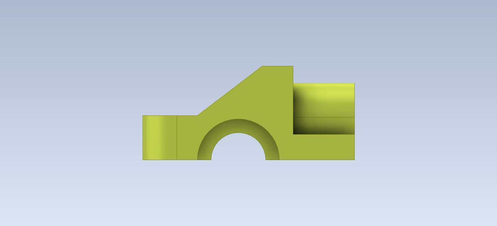 3D CAD基础练习/转向支架,摇杆导轨,T型杆架/Autodesk Inventor Pro