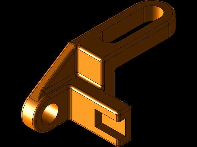 3D CAD基础练习/转向支架,摇杆导轨,T型杆架/Autodesk Inventor Pro