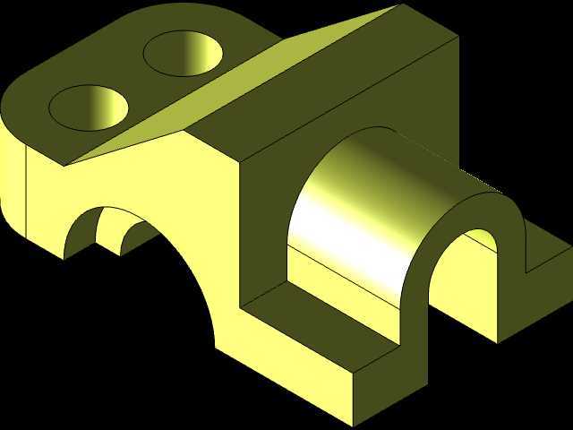 3D CAD基础练习/转向支架,摇杆导轨,T型杆架/Autodesk Inventor Pro