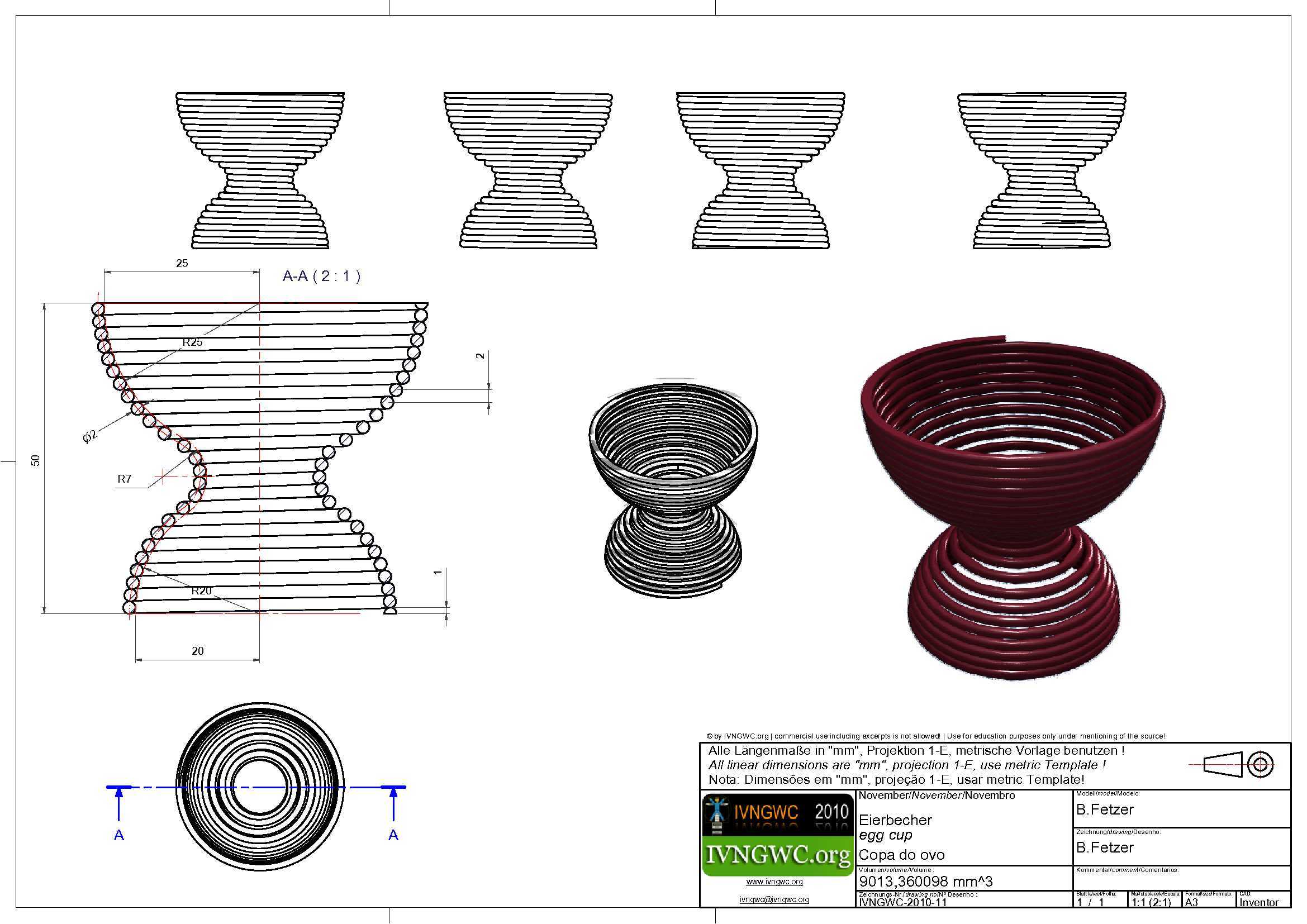 3D CAD基础练习/ IVNGWC 2010_11/ Egg Cup/ Autodesk Inventor Pro