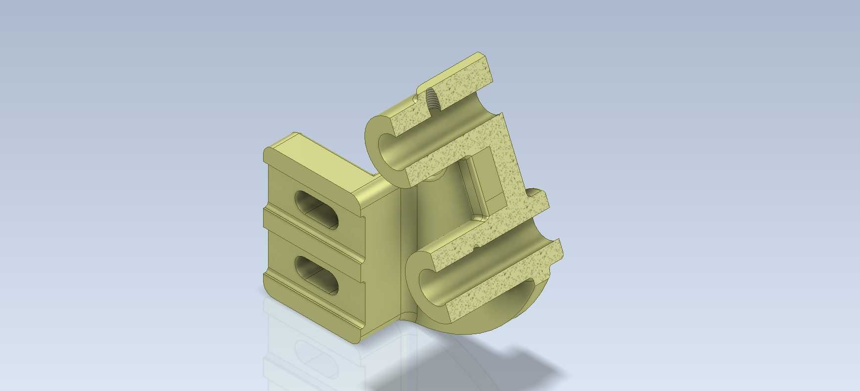 3D CAD 基本练习/支架/Autodesk Inventor Pro