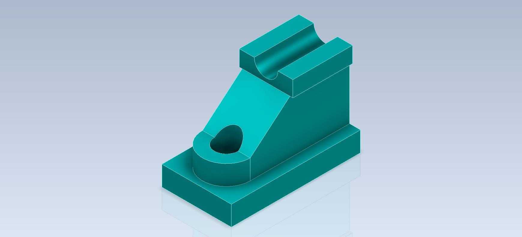 3D CAD 基本练习/双向跨度垫和支撑框架/Autodesk Inventor Pro