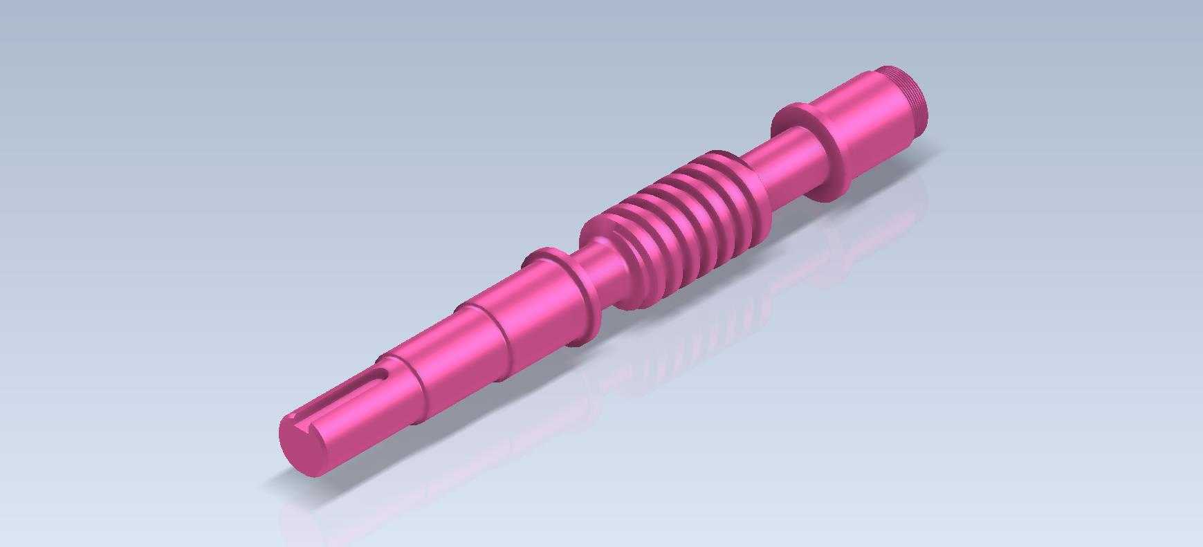 3D CAD 基本练习/Worm/Gusano/Autodesk Inventor Pro