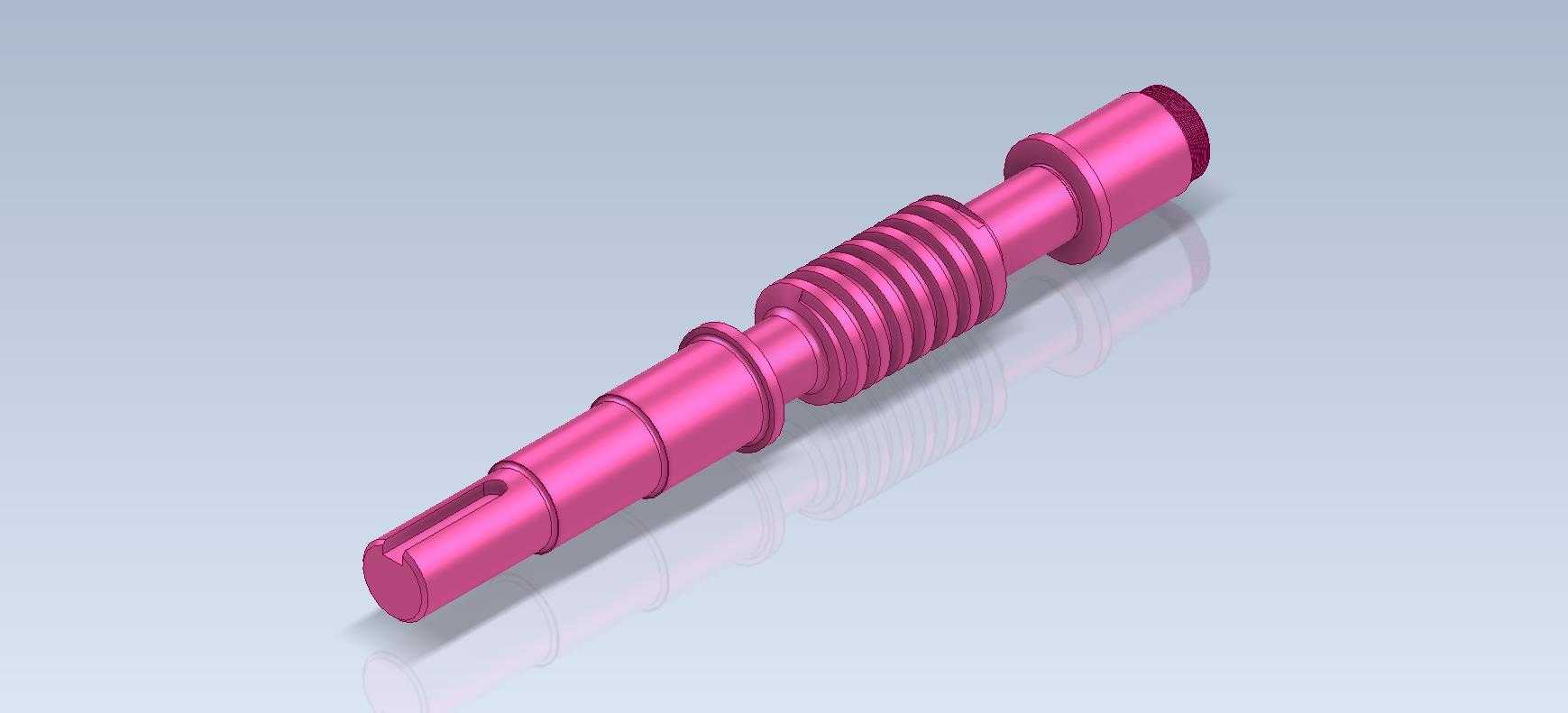 3D CAD 基本练习/Worm/Gusano/Autodesk Inventor Pro