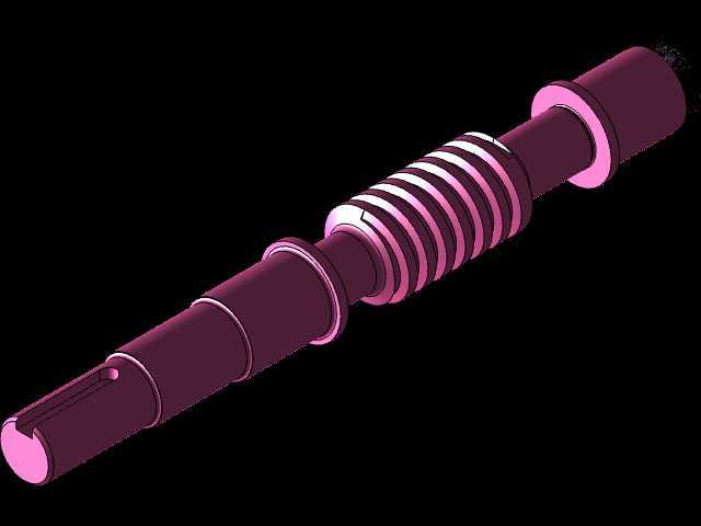 3D CAD 基本练习/Worm/Gusano/Autodesk Inventor Pro