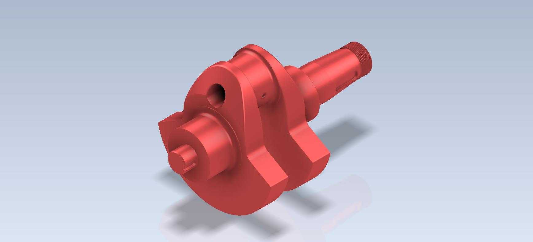 3D CAD 基本练习/单曲轴/Cigue?al/Autodesk Inventor Pro