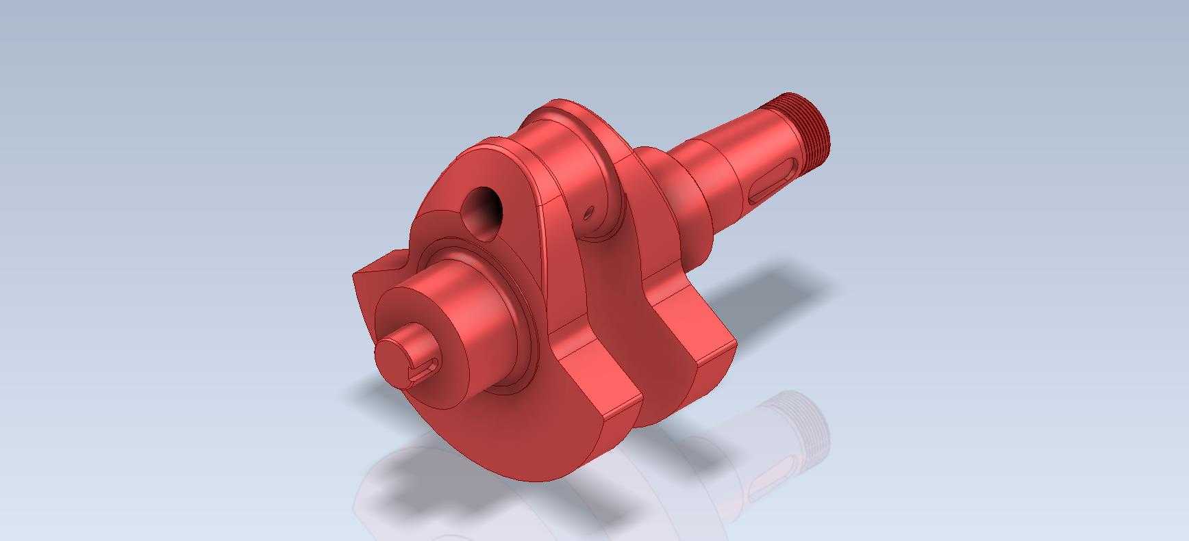 3D CAD 基本练习/单曲轴/Cigue?al/Autodesk Inventor Pro
