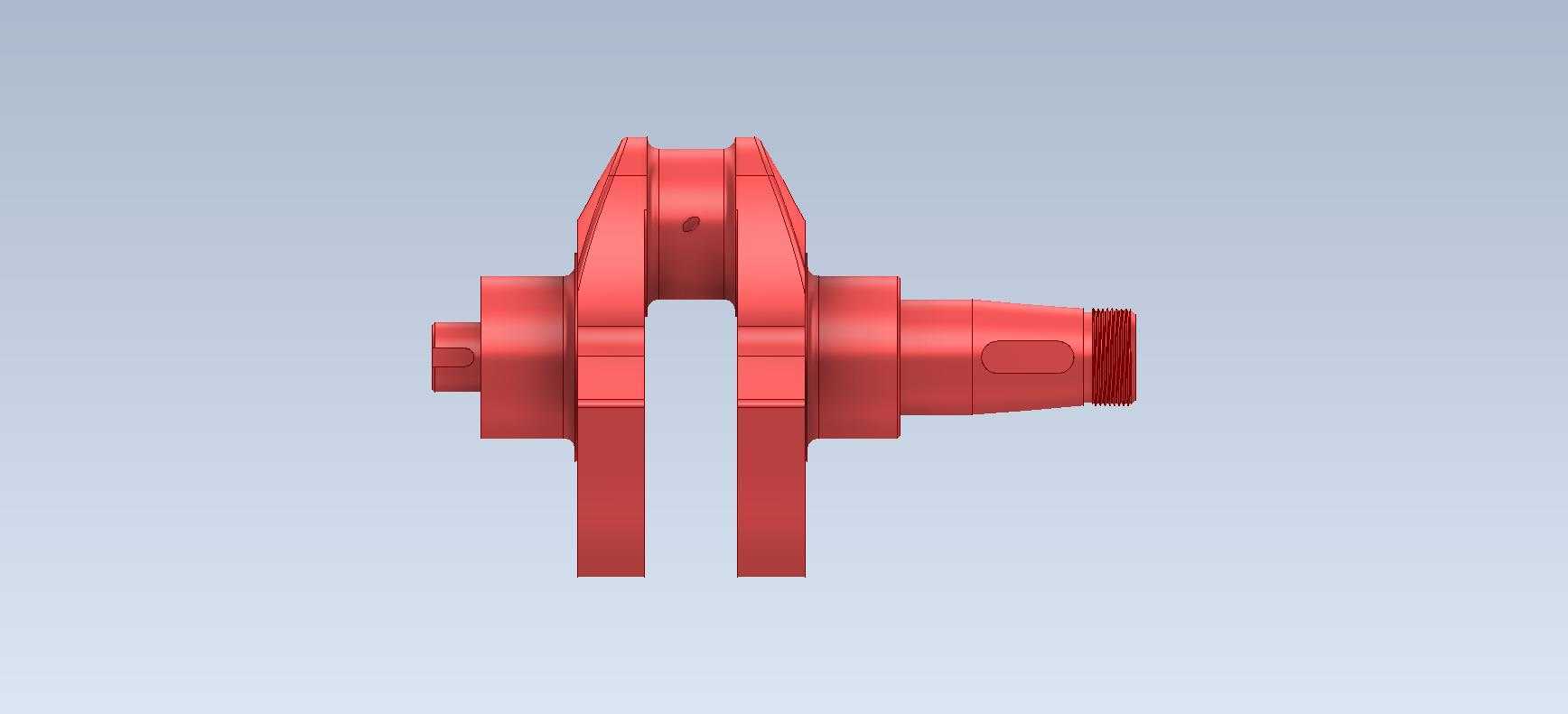 3D CAD 基本练习/单曲轴/Cigue?al/Autodesk Inventor Pro