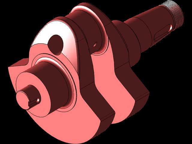 3D CAD 基本练习/单曲轴/Cigue?al/Autodesk Inventor Pro