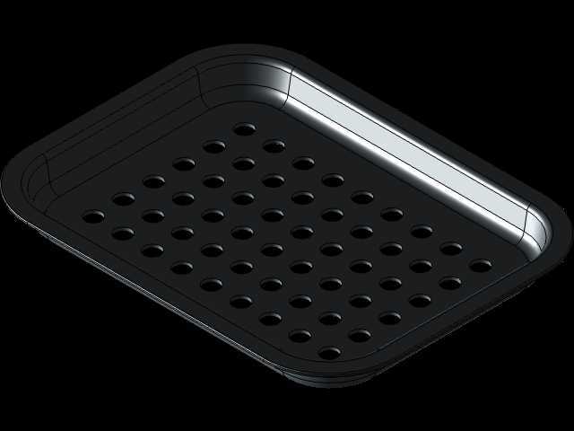 Studycadcam 3D CAD 练习 1160/Tray/Charola/Autodesk Inventor Pro